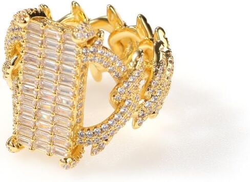 14K Gold Thorn Moissanite Ring, Inspirational Gift for Overcoming Life's Challenges and Gift for Him in Kuwait