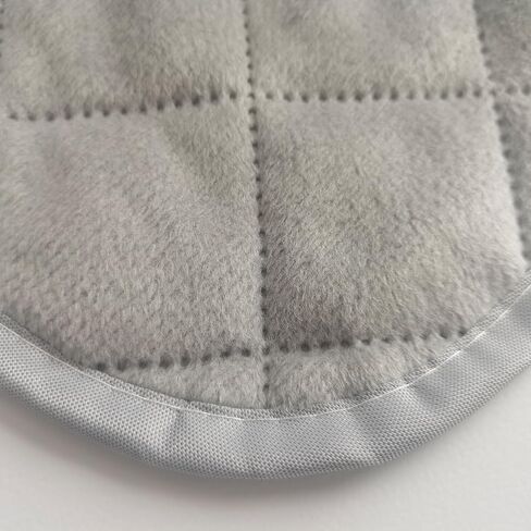 Quilted Fleece Sofa Cover with Elastic Straps Solid Color Warm Cozy Couch Covers Washable Fuzzy Plush Sofa Slipcover with Non Slip for Dogs, Children, Pets Furniture Protector (Grey, Large) in Saudi Arabia