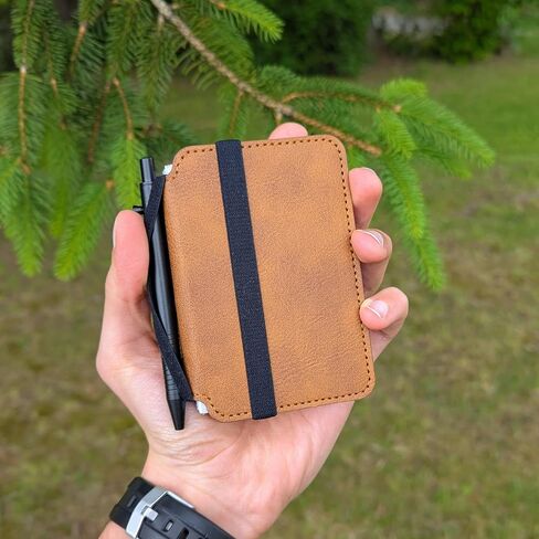 The Microbook - دفتر جيب قابل لإعادة الملء، ورق شبكي منقطة A7، مجموعة دفتر ملاحظات وقلم، غلاف مقوى 3 × 4.25 بوصة، 160 صفحة مجلة جيب قابلة للتخصيص in Saudi Arabia
