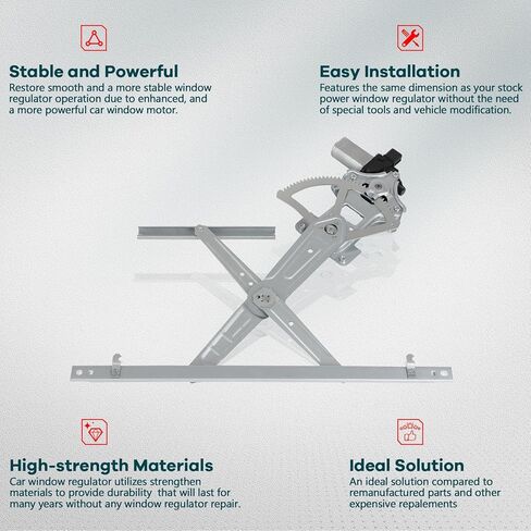 FINDAUTO Power Window Regulator Front Left Driver Side fit for 2002-2007 for Saturn Vue 748-566 Window Regulator and Motor Assembly with Motor in Kuwait