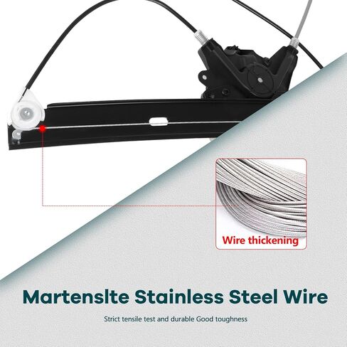 FINDAUTO Power Window Regulator Front Left Driver Side fit for 2002-2007 for Saturn Vue 748-566 Window Regulator and Motor Assembly with Motor in Kuwait