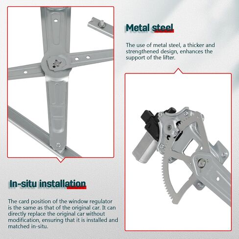 FINDAUTO Power Window Regulator Front Left Driver Side fit for 2002-2007 for Saturn Vue 748-566 Window Regulator and Motor Assembly with Motor in Kuwait