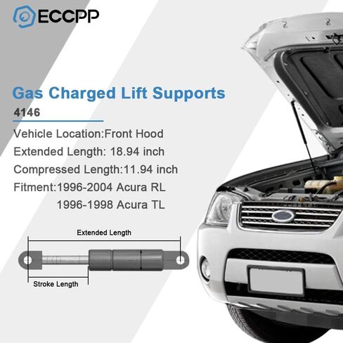 ECCPP Lift Support Hood Replacement Struts Gas Springs Fit For Acura RL 1996-2004,For Acura TL 1996-1998 Set of 2 in Saudi Arabia