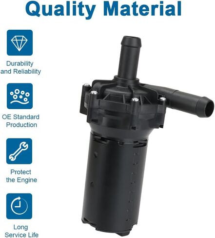 Electric Auxiliary Engine Water Pump Compatible with Chevy Silverado 1500 Ford F-150 Heritage Mustang Ranger GMC Sierra Land Rover Range Rover Coolant Water Pump Replacement for 0392022002 in Saudi Arabia