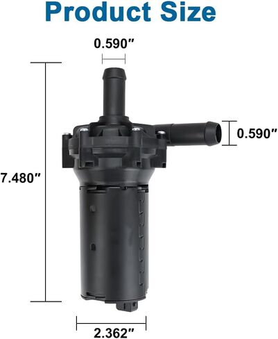 Electric Auxiliary Engine Water Pump Compatible with Chevy Silverado 1500 Ford F-150 Heritage Mustang Ranger GMC Sierra Land Rover Range Rover Coolant Water Pump Replacement for 0392022002 in Saudi Arabia