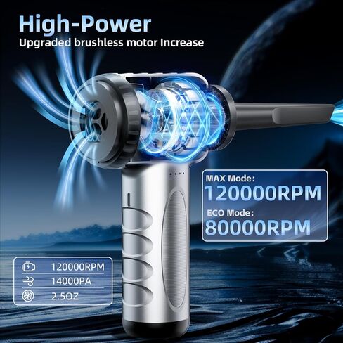 Car Vacuum Portable Cordless 16000Pa Mini Vacuum Cleaner for Car, Low Noise Hand Vacuum Cordless Rechargeable, with Cleaning Gel for Car Detailing Keyboard Cleaner Home Cleaning in Saudi Arabia