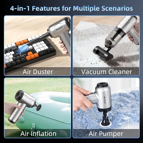 Car Vacuum Portable Cordless 16000Pa Mini Vacuum Cleaner for Car, Low Noise Hand Vacuum Cordless Rechargeable, with Cleaning Gel for Car Detailing Keyboard Cleaner Home Cleaning in Saudi Arabia