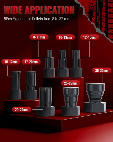 مجموعة أدوات سحب محمل عجلة الدراجة النارية متوافقة مع معظم الدراجات النارية Harley Davison من عام 2000، أداة إزالة وتركيب محمل العجلة لمحامل 3/4 بوصة 1 بوصة 25 مم in Kuwait