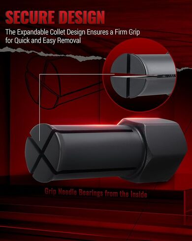 مجموعة أدوات سحب محمل عجلة الدراجة النارية متوافقة مع معظم الدراجات النارية Harley Davison من عام 2000، أداة إزالة وتركيب محمل العجلة لمحامل 3/4 بوصة 1 بوصة 25 مم in Kuwait