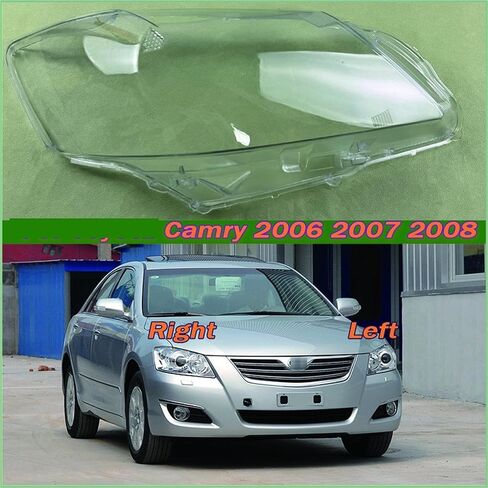 Compatible for Toyota Camry 2006 2007 2008 Front Headlight Cover Transparent Mask Headlamp Lamp Shell Plexiglass Replace Original Lampshade(A Piar) in Saudi Arabia