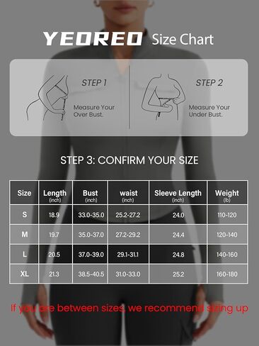 YEOREO Womens Workout Jackets Cropped Full Zip Up Athletic Jackets Arsene Slim Fit Yoga Running Cargo Tops with Thumb Holes in Kuwait