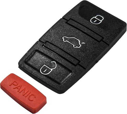 HQRP 3 أزرار + بانيكا مفتاح فوب متوافق مع Volkswagen VW Jetta 2006 2007 2008 06 07 08 مفتاح زر الوسادة إصلاح للطي الوجه in Saudi Arabia