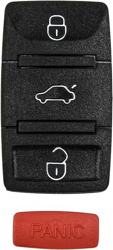 HQRP 3 أزرار + بانيكا مفتاح فوب متوافق مع Volkswagen VW Jetta 2006 2007 2008 06 07 08 مفتاح زر الوسادة إصلاح للطي الوجه in Saudi Arabia