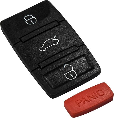HQRP 3 أزرار + بانيكا مفتاح فوب متوافق مع Volkswagen VW Jetta 2006 2007 2008 06 07 08 مفتاح زر الوسادة إصلاح للطي الوجه in Saudi Arabia