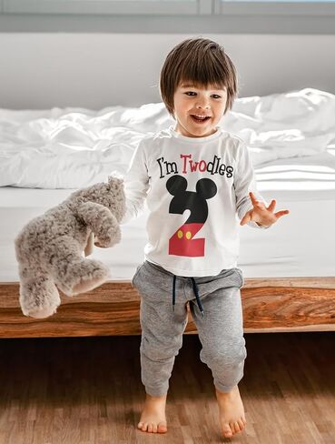 Luke and Lulu 2nd Birthday Shirt Boy - Mouse Themed Birthday Boy Shirt 2 - Premium 2nd Birthday Outfit Boy - Two Shirt in Kuwait
