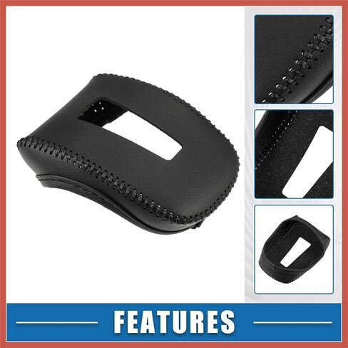 ACROPIX Gear Shifting Knob Cover Automatic Transmission Lever Trim for Mitsubishi Outlander PHEV GN0W GN Series 2022-2023 Faux Leather Black Car Parts in Saudi Arabia