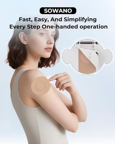 أغطية مستشعر Libre 3 مقاومة للماء - 20 قطعة من أغطية المستشعرات لـ Libre 3، رقع لاصقة لـ CGM، دعم مع علامة تبويب سهلة التقشير لمدة 10-14 يومًا، غطاء كامل بدون غراء في المنتصف (عاري) in Kuwait