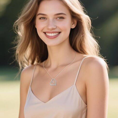 Karate/Boxing/Horse/Basketball/Skating/Soccer/Volleyball Necklace for Women Sterling Silver Heart Necklace Sport Jewelry for Women in Saudi Arabia