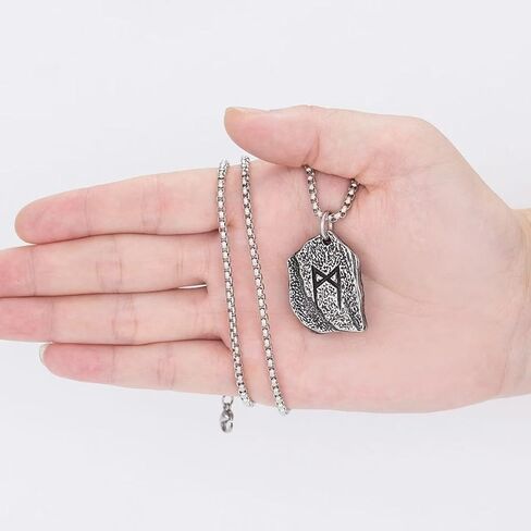 Witches Knot/Viking Rune Mannaz/Pentagram Necklace Amulet Pendant Jewelry Gifts for Women Men in Kuwait