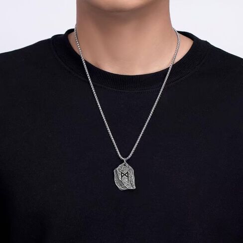 Witches Knot/Viking Rune Mannaz/Pentagram Necklace Amulet Pendant Jewelry Gifts for Women Men in Kuwait