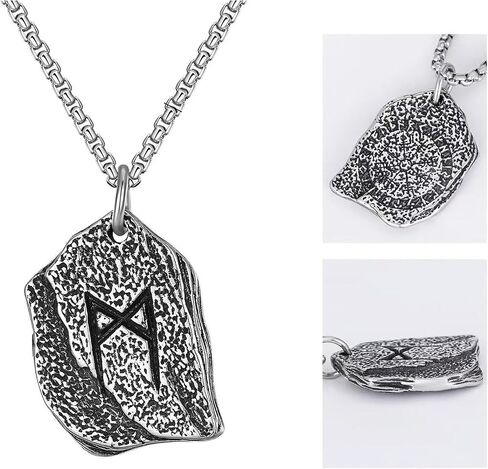 Witches Knot/Viking Rune Mannaz/Pentagram Necklace Amulet Pendant Jewelry Gifts for Women Men in Kuwait