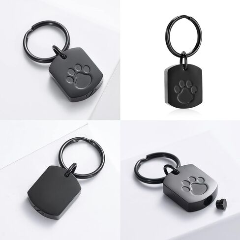 Minicremation Cremation Jewelry Urn Necklace for Ashes for Pet, Paw Print Memorial Ash Jewelry, Keepsake Pendant for Pet's Cat Dog's Ashes with Filling Kit in Saudi Arabia