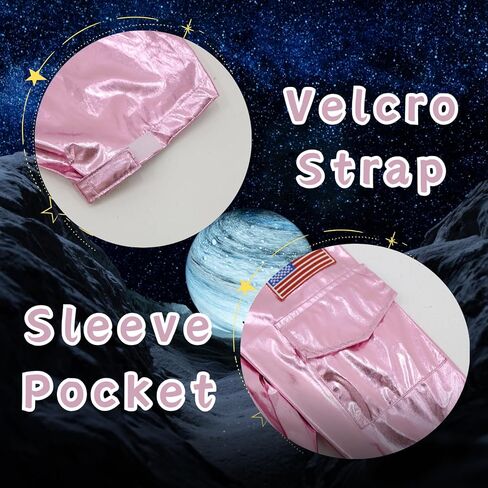 زي رائد الفضاء LMYOVE للنساء بأكمام طويلة مع حزام قابل للتعديل ورقع لحفلات الهالوين التنكرية in Kuwait