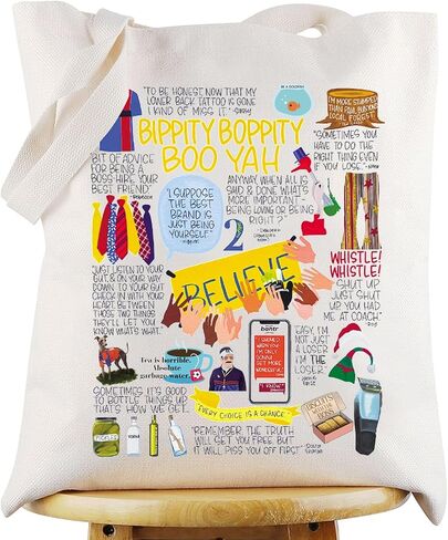 G2TUP Believe Ted TV Show Tote Bag Roy Kent Fans Gift Coach Believe Shoulder Bag Believe Coach Merch in Saudi Arabia