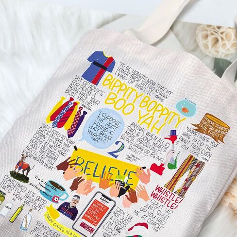G2TUP Believe Ted TV Show Tote Bag Roy Kent Fans Gift Coach Believe Shoulder Bag Believe Coach Merch in Saudi Arabia