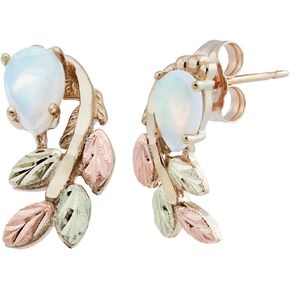 Black Hills Gold Earrings made of 10k Gold Customizable in 8 beautiful Gemstones in Saudi Arabia