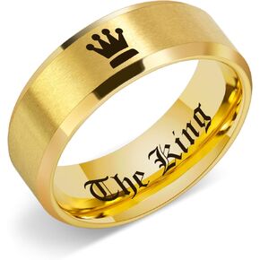 خواتم مخصصة للرجال منقوشة من التنجستين، 6 مم/8 مم أسود فضي أحمر، خواتم وعد الذكرى السنوية للزوج، هدية خطوبة مجوهرات شخصية in Kuwait