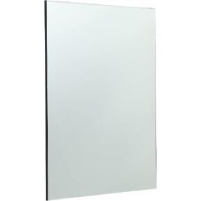 Wall Mount Salon Barber Mirror,Salon Equipment Mirror for Hair Stylist Bathroom Vanity Barbershop,Black(33" H X 26" W) in Saudi Arabia