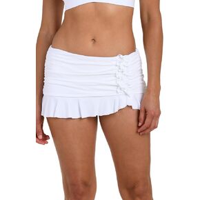 La Blanca Women's Island Goddess Asymmetrical Ruffle Skirted Swimsuit Bottom in Kuwait