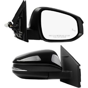 Dasbecan Right Passenger Side Mirror Compatible with Toyota RAV4 2015-2018 Power Glass Heated with Turn Signal Light Blind Spot Detection BSD Replaces TO1321343 Black (8 Pins) in Kuwait