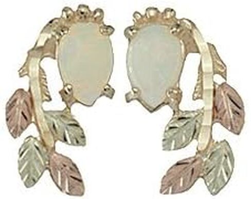 Black Hills Gold Earrings made of 10k Gold Customizable in 8 beautiful Gemstones in Saudi Arabia