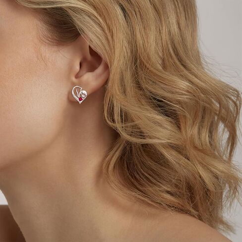 TANGPOET Horse Birthstone Stud Earrings for Women Horse Lovers 925 Sterling Silver Hypoallergenic Earring for Sensitive Ears Jewelry Gifts for Birthday in Saudi Arabia