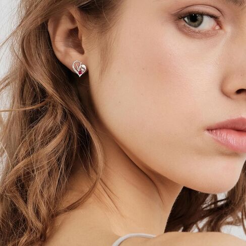 TANGPOET Horse Birthstone Stud Earrings for Women Horse Lovers 925 Sterling Silver Hypoallergenic Earring for Sensitive Ears Jewelry Gifts for Birthday in Saudi Arabia