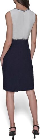 KARL LAGERFELD Women's Contrast Knit Sleeveless Mini Dress in Saudi Arabia