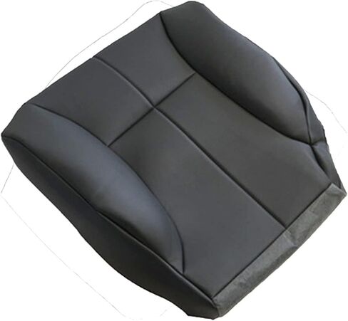 NLQR Black Driver and Passenger Sides Bottom Replacement Microfiber Leather Seat Covers Compatible with Dodge Ram 1500 2500 3500 1998 1999 2000 2001 2002 in Kuwait