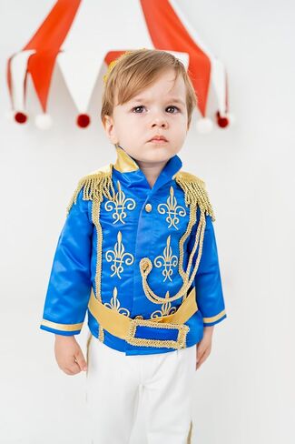 بدلة Baby Boys Prince - مجموعة بدلة صغار رسمية مريحة وأنيقة - الزي الملكي الأنيق للمناسبات الخاصة - مثالية لحفلات الزفاف والحفلات | (9-12 شهرًا in Kuwait