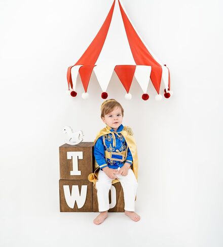 بدلة Baby Boys Prince - مجموعة بدلة صغار رسمية مريحة وأنيقة - الزي الملكي الأنيق للمناسبات الخاصة - مثالية لحفلات الزفاف والحفلات | (9-12 شهرًا in Kuwait