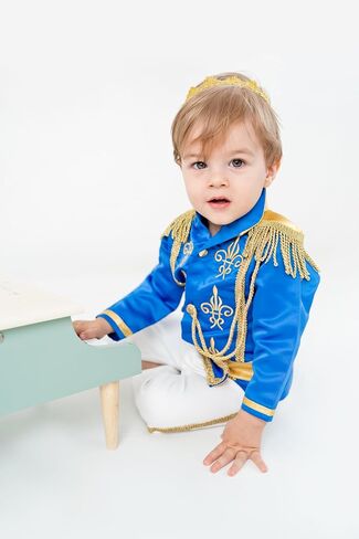 بدلة Baby Boys Prince - مجموعة بدلة صغار رسمية مريحة وأنيقة - الزي الملكي الأنيق للمناسبات الخاصة - مثالية لحفلات الزفاف والحفلات | (9-12 شهرًا in Kuwait