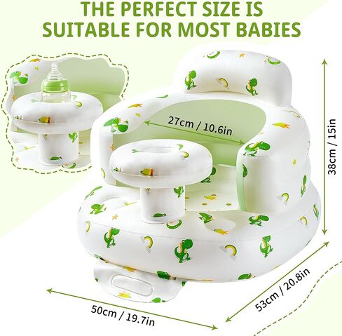 مقعد الطفل القابل للنفخ للأطفال من 3-36 أشهر ، وجلس الطفل على كرسي بني في مضخة الهواء تفجير مقعد أرضي لدعم الظهر لمدة 3 أشهر وأعلى ، ومساحة كبيرة كرسي طفل قابلة للنفخ (حماة) in Kuwait