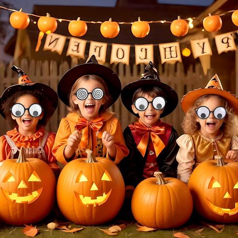 Halloween Decorations 2 Pcs Googly Eyes Glasses Funny Shaking Eyeball Glasses Novelty Shades Amusing Googly Glasses Party Costume Accessories Eyewear Photo Booth Props for Boys Girls in Saudi Arabia