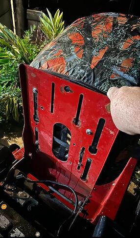 New One Piece Tractor Seats Made for Universal Tractor Seat and Compact High Back Mower Seat with Adjustable Armrest. Yellow Vinyl. in Saudi Arabia