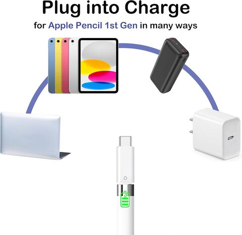 USB C Pencil Adapter for Apple Pencil 1st Generation, USB-C to for Lightning Pencil Charger Adaptor Pair for iPad 10th Gen 2022, Type-C iPencil Dongle Connector Piece USBC for iPad 11-inch A16 2025 in Kuwait