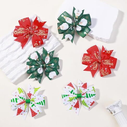 Choicbaby 3 Inches Hair Bows for Girls Pink Grosgrain Ribbon Pinwheel Hair Bows Clips Toddler Bows Hair Clips for Birthday Baby Shower Gifts 6 Pack Photo Props in Kuwait