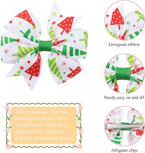 Choicbaby 3 Inches Hair Bows for Girls Pink Grosgrain Ribbon Pinwheel Hair Bows Clips Toddler Bows Hair Clips for Birthday Baby Shower Gifts 6 Pack Photo Props in Kuwait