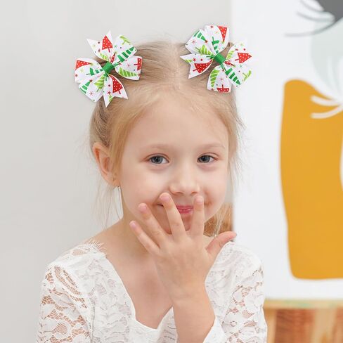 Choicbaby 3 Inches Hair Bows for Girls Pink Grosgrain Ribbon Pinwheel Hair Bows Clips Toddler Bows Hair Clips for Birthday Baby Shower Gifts 6 Pack Photo Props in Kuwait