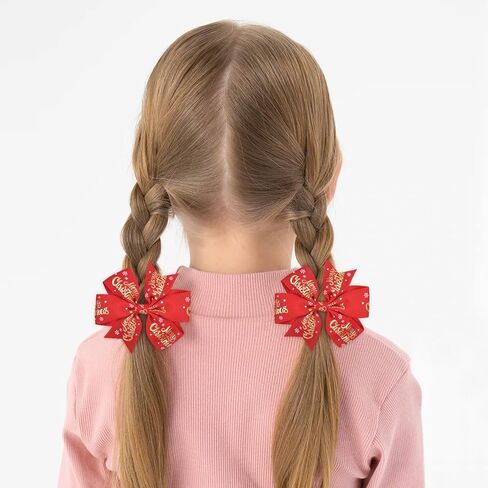 Choicbaby 3 Inches Hair Bows for Girls Pink Grosgrain Ribbon Pinwheel Hair Bows Clips Toddler Bows Hair Clips for Birthday Baby Shower Gifts 6 Pack Photo Props in Kuwait